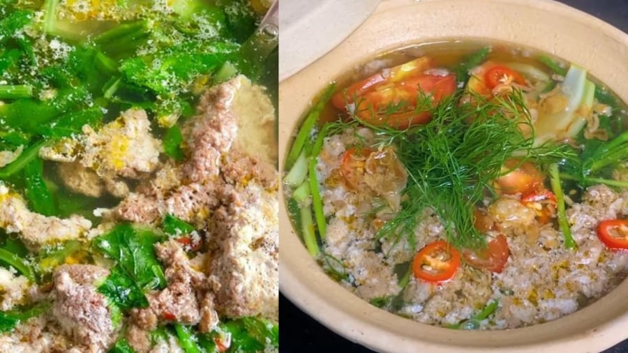 Cơm canh cua rất phổ biến trong ngày hè