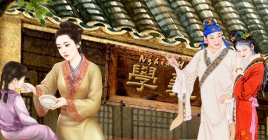 Người xưa dạy: “Trước khi ăn không dạy con, trước khi ngủ không mắng vợ”. (Ảnh minh họa)