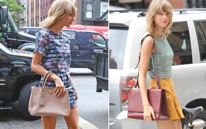 Hai chiếc túi của Prada Executive Tote