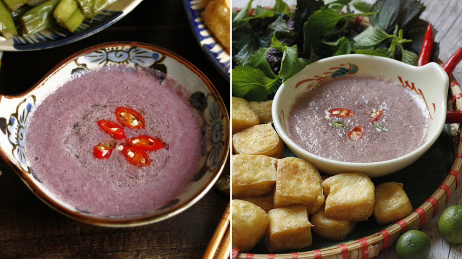 Mắm tôm là nguyên liệu không thể thiếu.