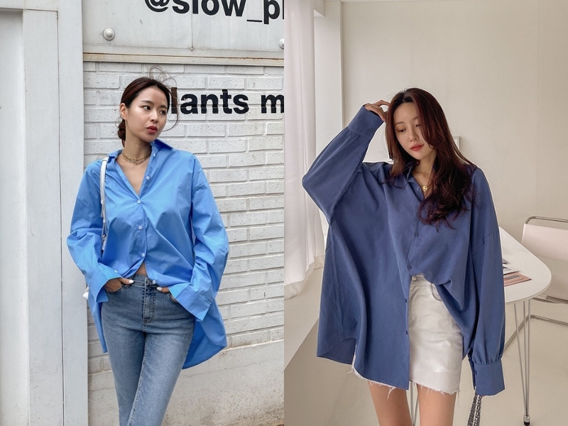 Với những người thân dài, chân ngắn, hãy lựa chọn những chiếc áo sơ mi sáng màu, nên tránh các kiểu cổ áo sơ mi dài, nhọn.