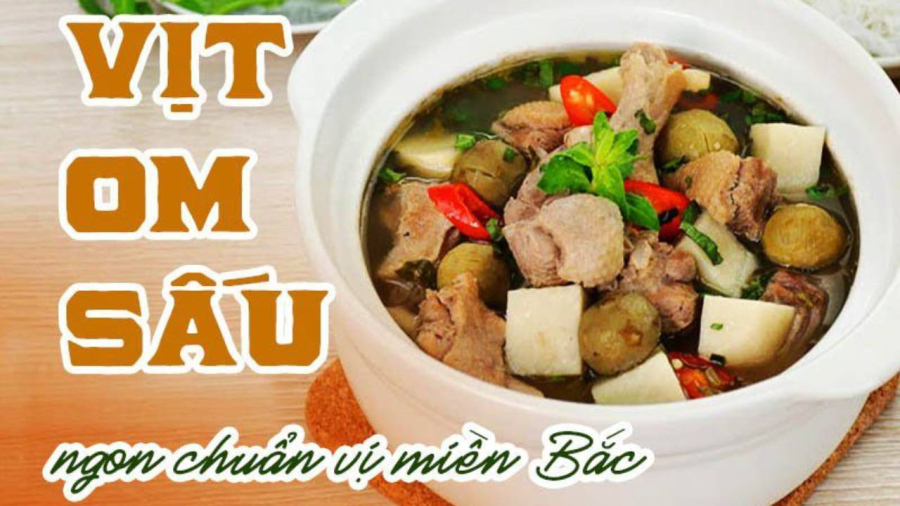 Vịt om sấu ngon chuẩn vị miền Bắc