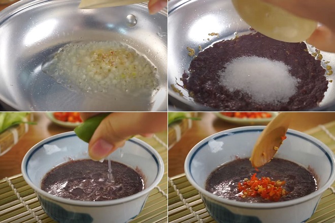Cách pha mắm tôm sủi bọt chuẩn vị