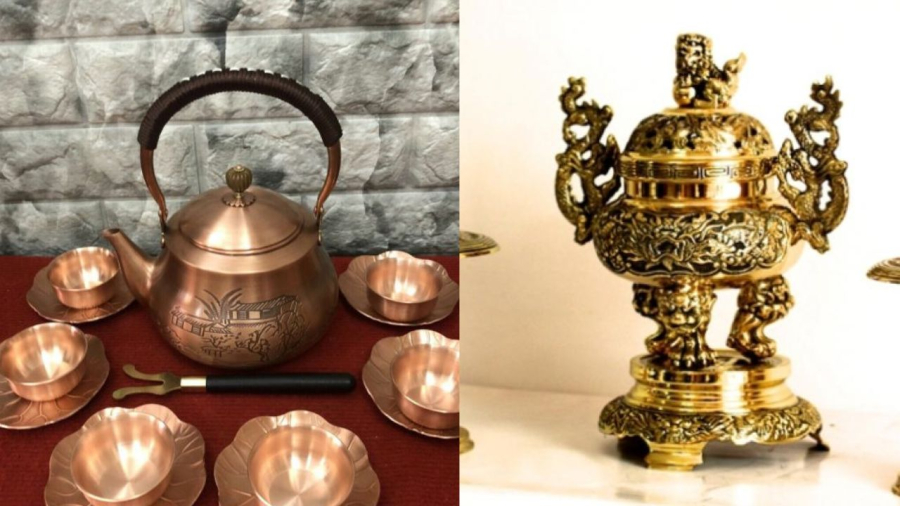 Đồ đồng để lâu cũng bị xỉn màu