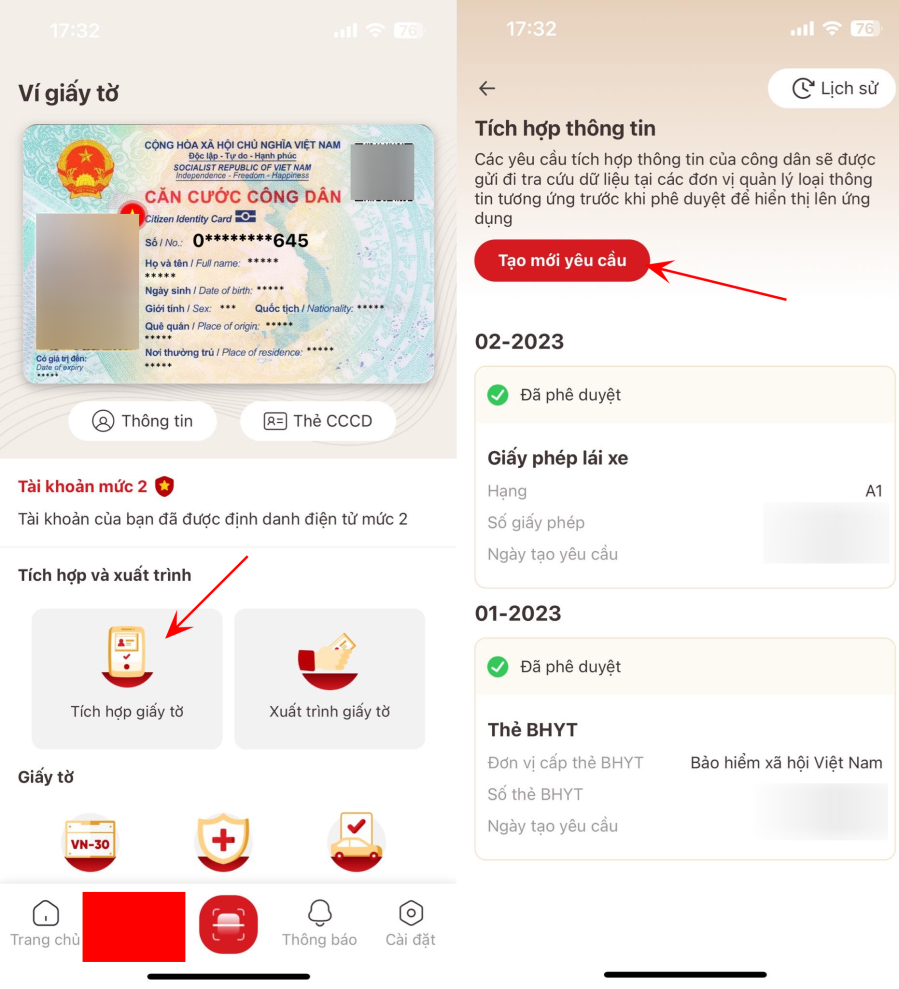 Cách tích hợp giấy phép SHBET 1000 World Cup vào VNeID.