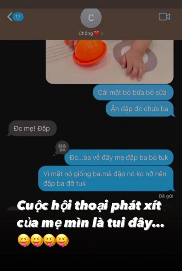 Minh Hằng đòi đập ông xã vì lí do oái oăm này.  