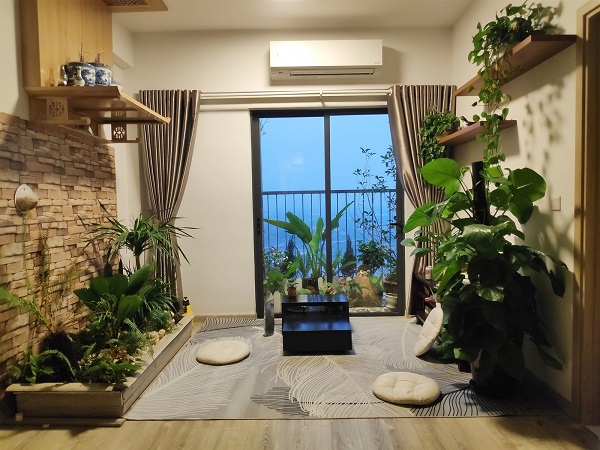 Đặt cây xanh quanh nhà    