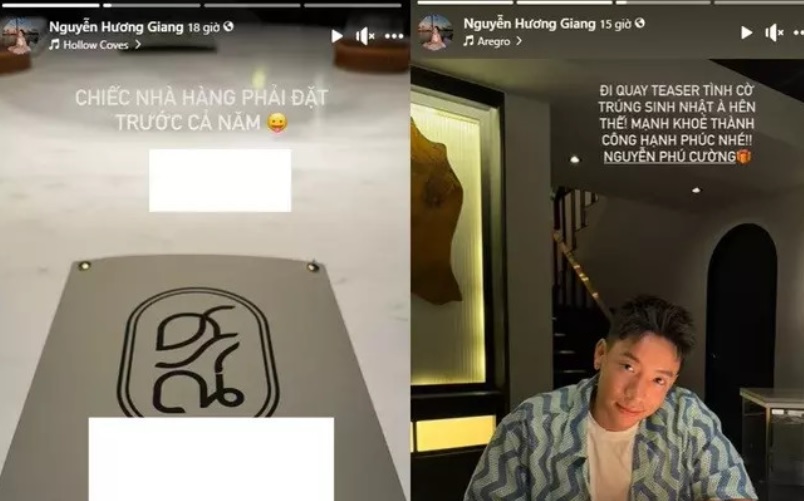 Người bạn đồng hành cùng cô trong bữa tối lãng mạn này chính là Phú Cường.