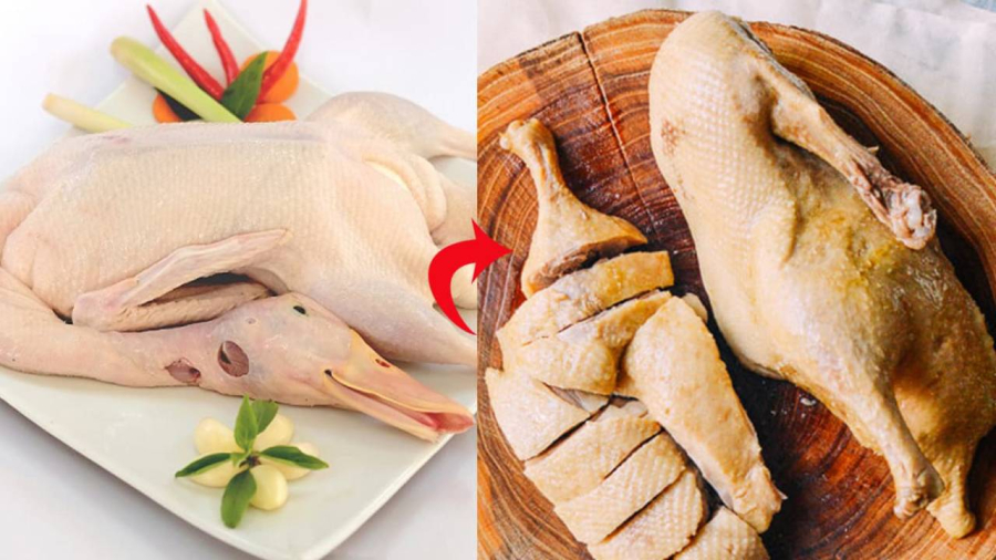 Vịt luộc không thể thiếu trong bữa ăn của ngày Tết Đoan Ngọ