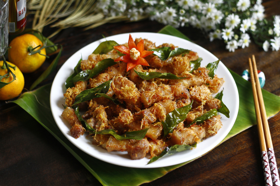 Món thịt ba chỉ chao riềng mẻ