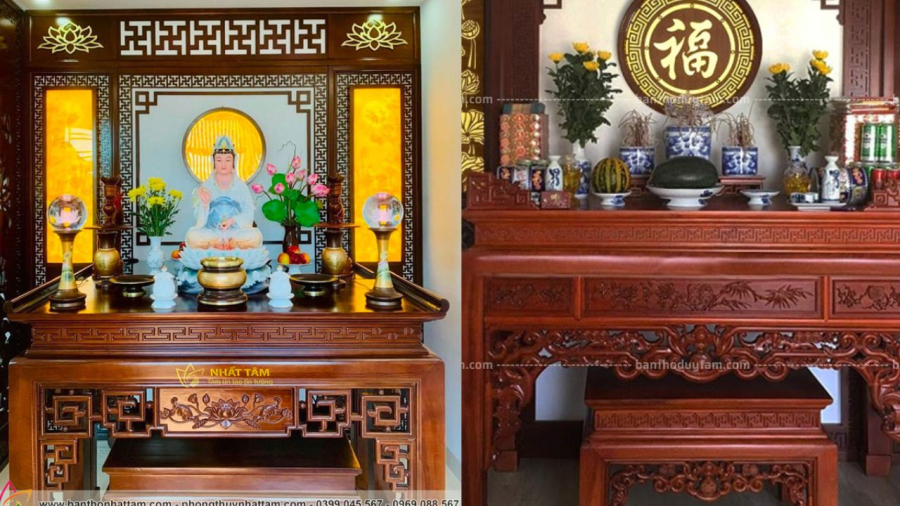 Ban thờ sạch phong thủy tốt