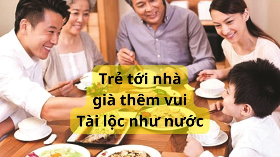 Trẻ tới nhà mang lại vận khí mới