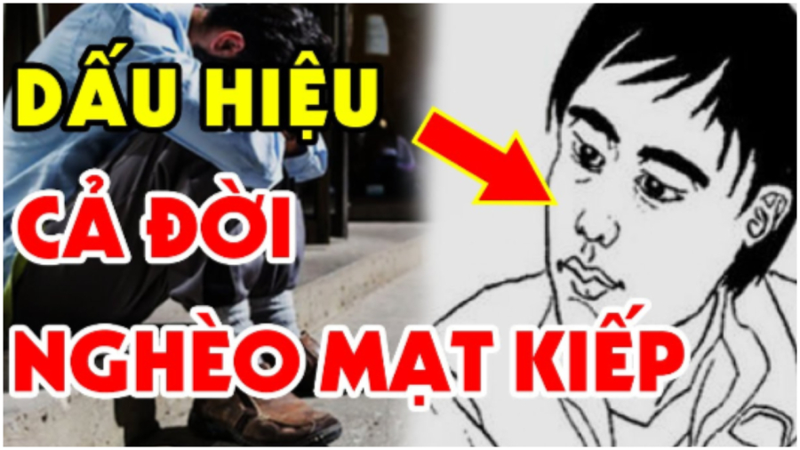 Tướng đàn ông nghèo khổ nên tránh