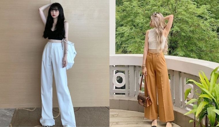 Công thức áo lửng và quần ống rộng là lựa chọn lý tưởng để các nàng biến hóa phong cách. 