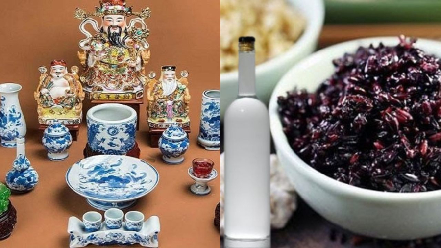 Cúng Tết Đoan Ngọ thường có cơm rượu nếp để 