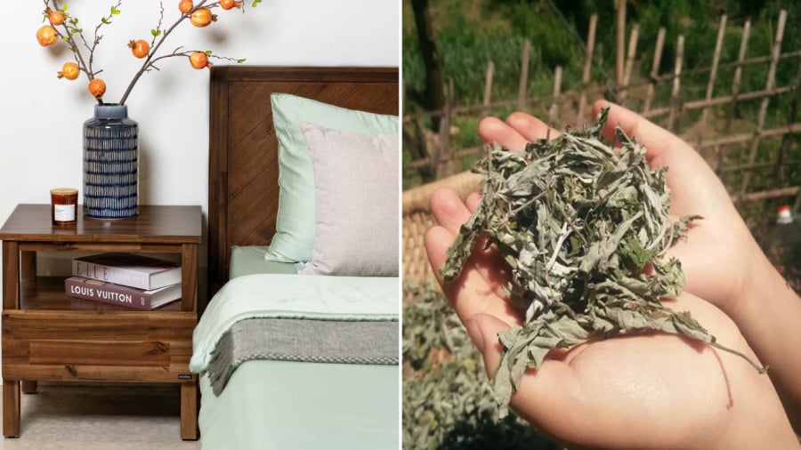 Treo ngải cứu, tỏi hoặc hành tây ở đầu giường có thể giúp đuổi muỗi.