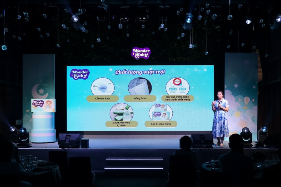 Với chất lượng vượt trội, tã Wonder Baby được kỳ vọng là người bạn đáng tin cậy của các bậc phụ huynh trên hành trình chăm sóc con yêu.    