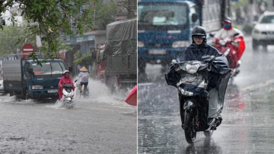 Từ đêm 8/6, nhiều nơi ở khu vực Bắc Bộ có mưa vừa, mưa to.