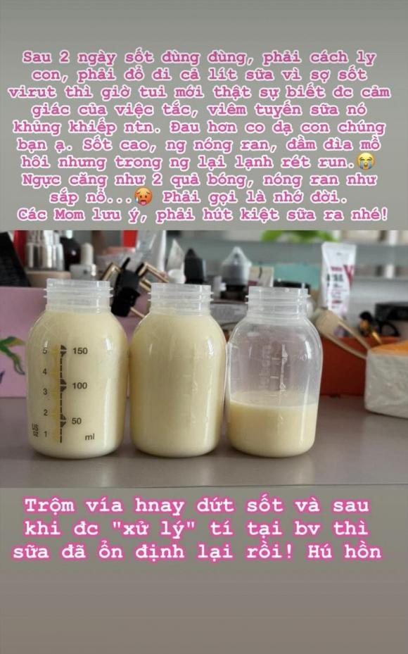 Thu Quỳnh tiết lộ về việc bị tắc sữa gây ra loạt tình trạng nghiêm trọng  