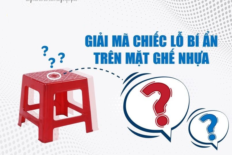 Lỗ tròn giữa ghế được thiết kế nhằm mục đích thông hơi, thoát nhiệt giúp chúng ta thoải mái hơn khi sử dụng.  