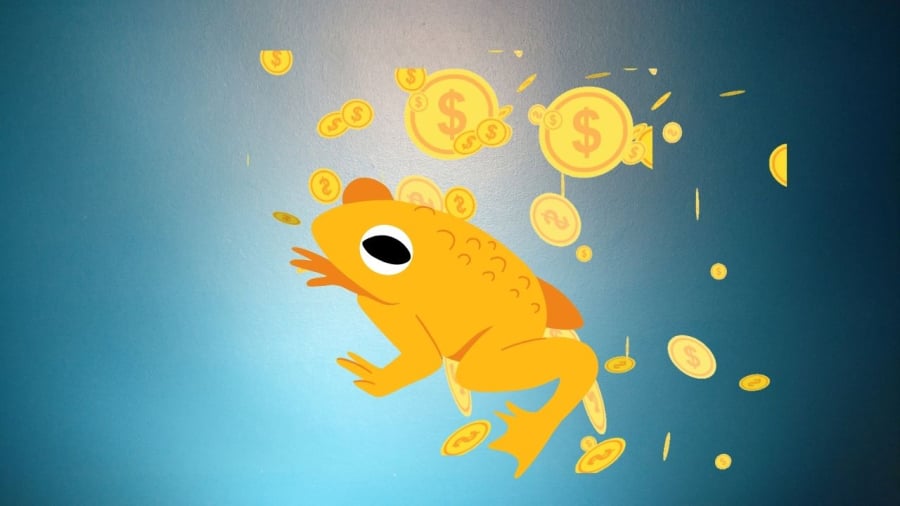 Cóc vàng mang lại may mắn tốt lành
