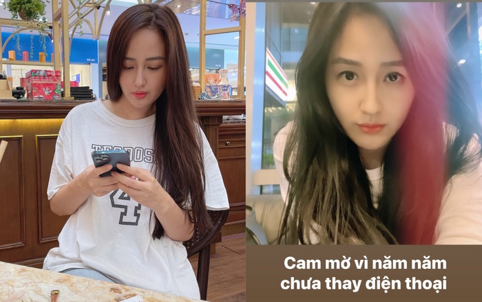 Cô vẫn sử dụng điện thoại cũ cách đây vài năm mặc cho tốc độ thay đổi chóng mặt của công nghệ.