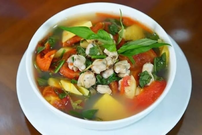 Canh ngao nấu dứa