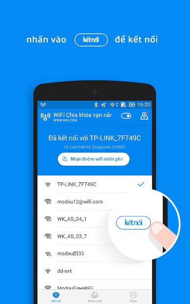 Bạn hãy sử dụng ứng dụng Wifi Master