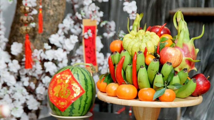 Một trong những loại quả không thể thiếu trong mâm cúng Rằm là thanh long