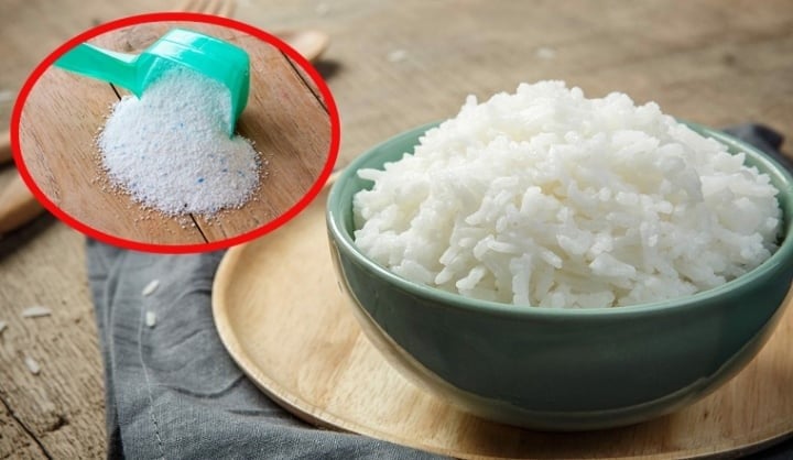 Để đuổi gián, bạn chuẩn bị một bát cơm nhỏ, ít bột giặt và đường nâu.