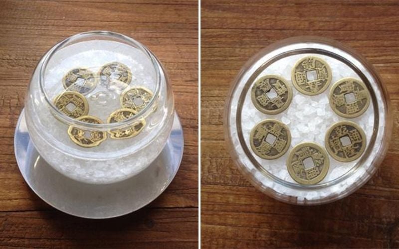 Đặt bát muối ở góc nhà    