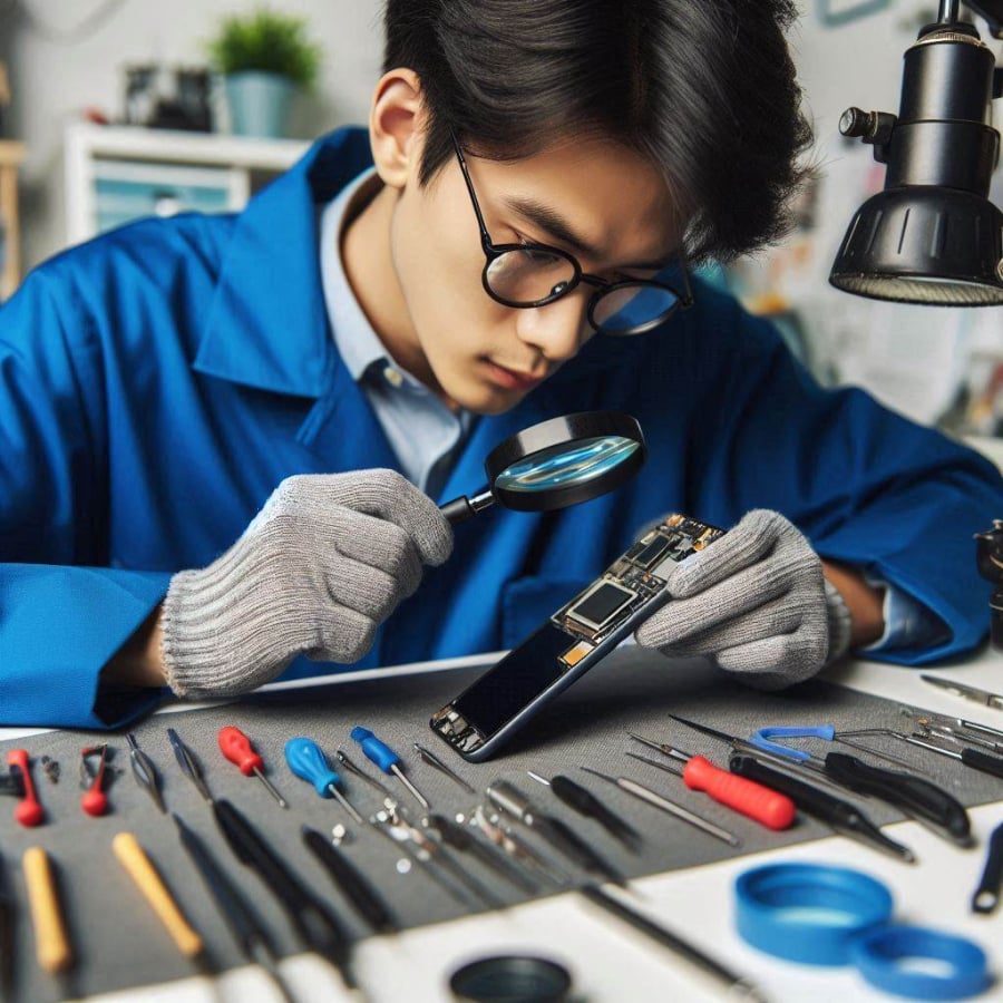 Một người thợ sửa chữa điện thoại lành nghề có thu nhập từ 15 – 30 triệu đồng/tháng là điều hoàn toàn khả thi