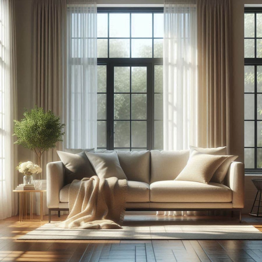 Một điều quan trọng cần lưu ý là phần ghế nghỉ của những bộ sofa góc chữ L không nên hướng thẳng vào Bàn thờ