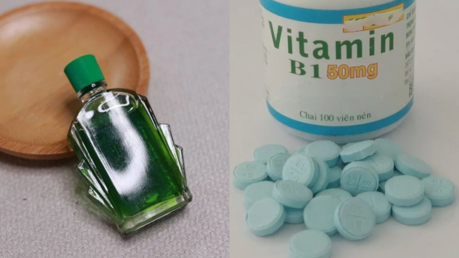 Sự kết hợp của vitamin B1 và dầu gió mang lại hiệu quả rất tốt.