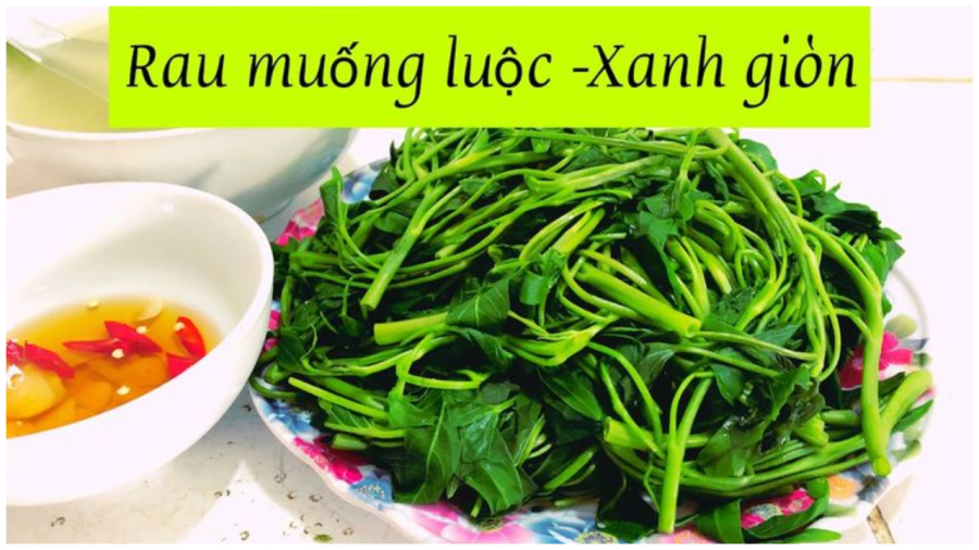 Phương pháp luộc rau xanh mướt