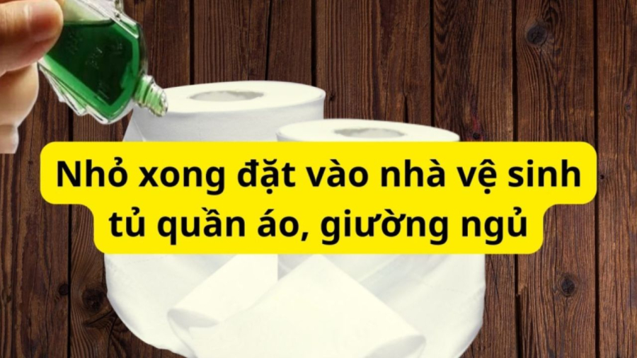 Dầu gió phối hợp với cuộn giấy giúp giải quyết nhiều vấn đề