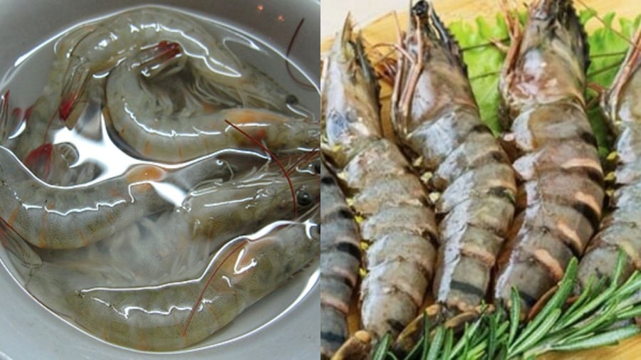 Sơ chế tôm với nước rượu trắng sẽ giúp tôm bớt tanh