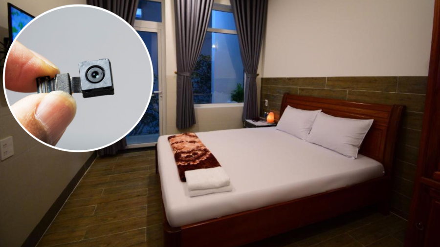 Những chiếc camera ẩn có kích thước rất nhỏ nên khi ở những nơi có nguy cơ bị quay lén cao như nhà nghỉ, khách sạn, nhà vệ sinh công cộng, bạn cần kiểm tra thật kỹ không gian xung quanh mình.