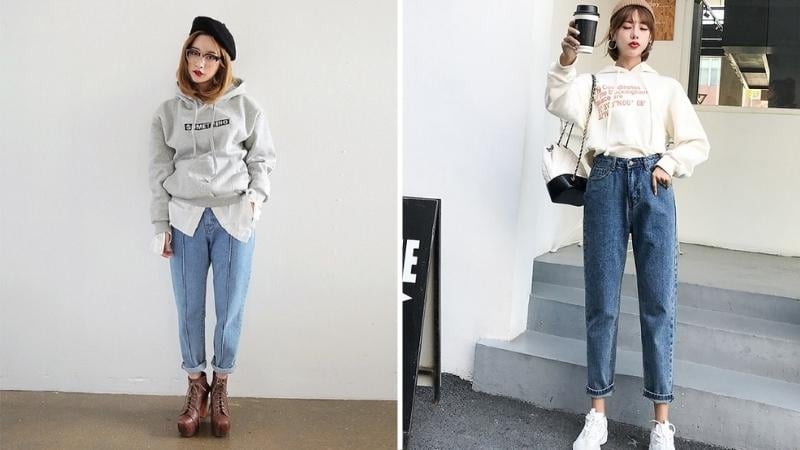 Nếu không có đường cong, việc lựa chọn quần baggy càng khiến họ mất đi điểm nhấn và sự quyến rũ vốn có.