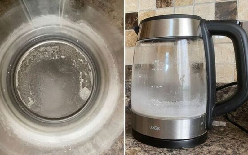 Làm sạch bình siêu tốc nhanh chóng với giấm