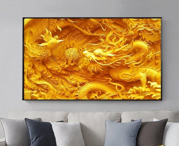 Không hướng đầu vào phòng ngủ khi treo tranh rồng    
