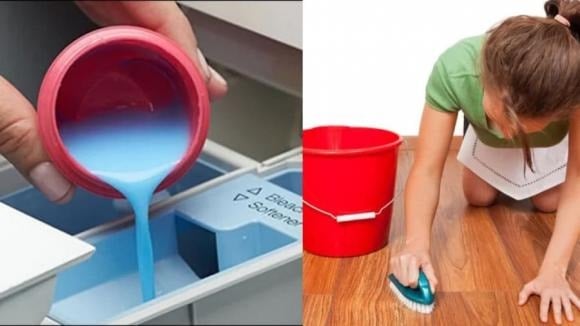 Nước xả vải có tác dụng rất tốt để làm sạch các vết cặn canxi dính trên gương, cửa kính, vòi nước trong nhà vệ sinh mà không gây ra mùi hóa chất khó chịu.    
