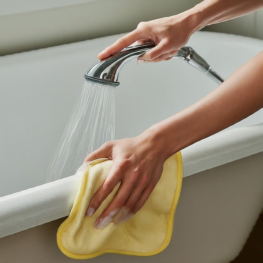 Chà rửa vòi sen và bồn tắm
