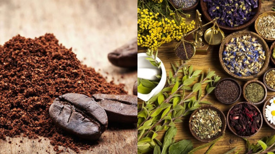 Cà phê hoặc trà khô giúp khử mùi hiệu quả