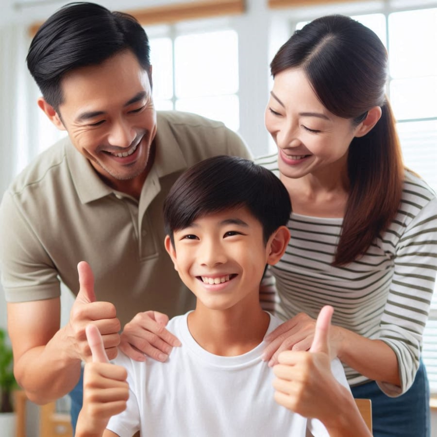 Trẻ nhỏ cần nhận được lời khen và sự công nhận từ bố mẹ để nâng cao tự tin, vượt qua khó khăn