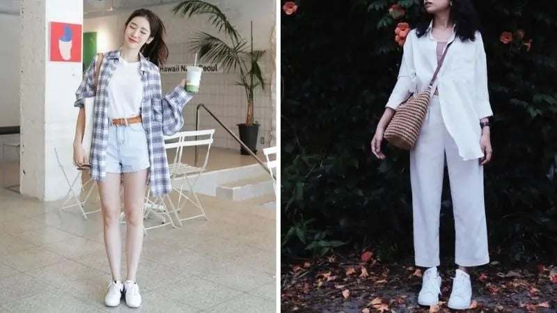Sử dụng áo sơ mi khoác ngoài đang là xu hướng được nhiều người chọn lựa.