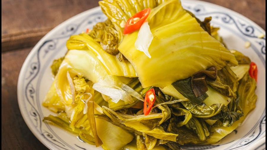 Muối dưa vàng giòn không nổi váng