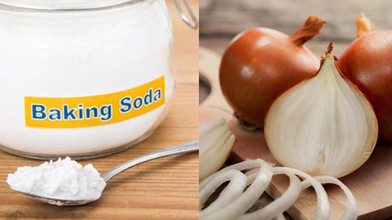 Ngâm với baking soda    