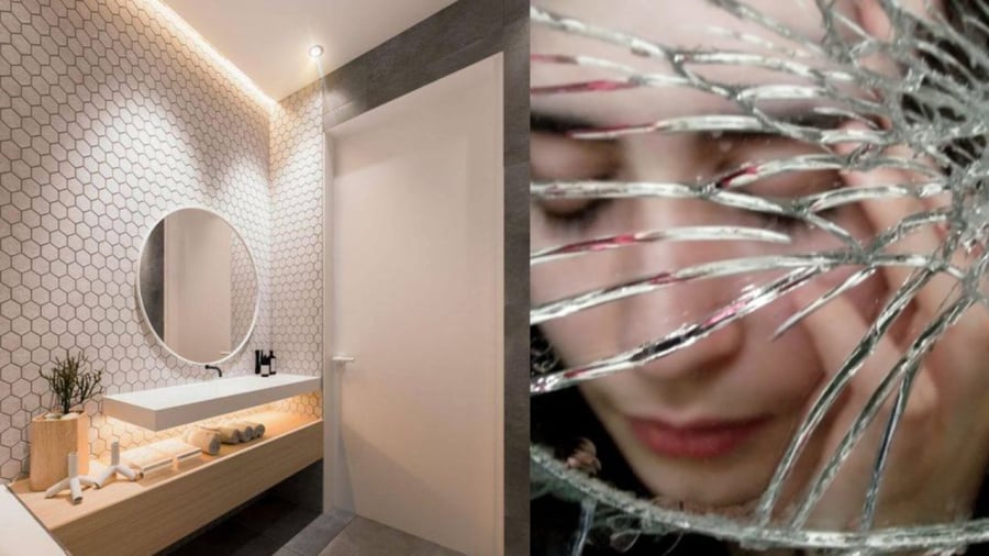 Gương vỡ kính vỡ nên bỏ hoặc chôn
