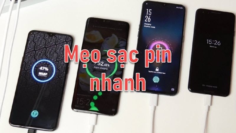 Mẹo sạc pin nhanh, không lo nóng máy